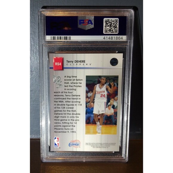 1993 Terry Dehere Upper Deck #RS4 Rookie Standouts Basketball Card - PSA 6 - Picture 2 of 2